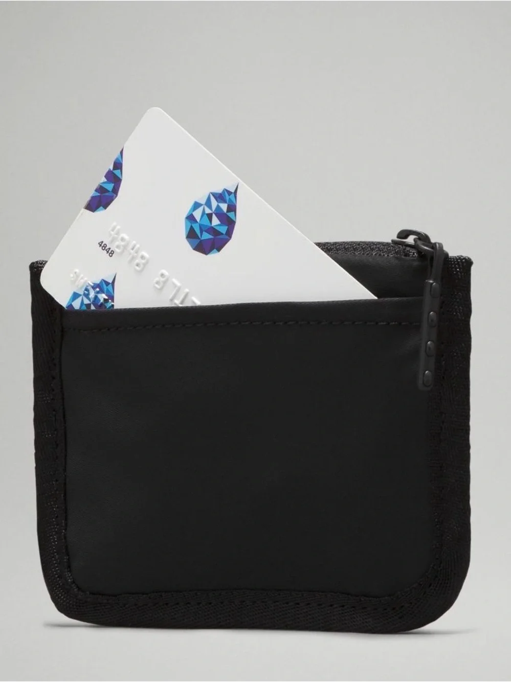 lululemon athletica Black Compact Zip Cardholder